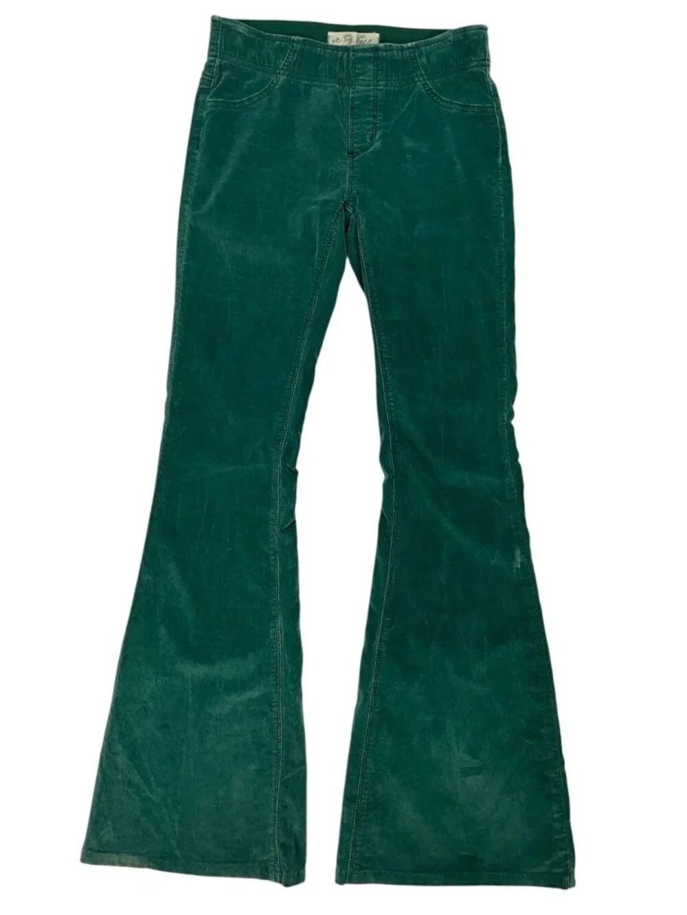 Free People We The Free Penny Pull-On Cord Flare Pant 25 Green